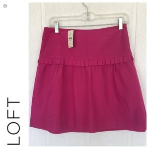 LOFT MAGENTA PINK SKIRT SIZE 2 NWT